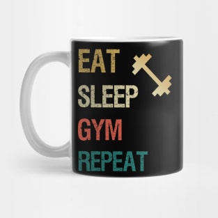 Eat sleep gym repeat Mug